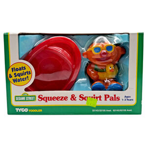 Sesame Street Ernie Tub Toy Squeeze & Squirt Pals Tyco HTF Vintage 1996 NRFB New